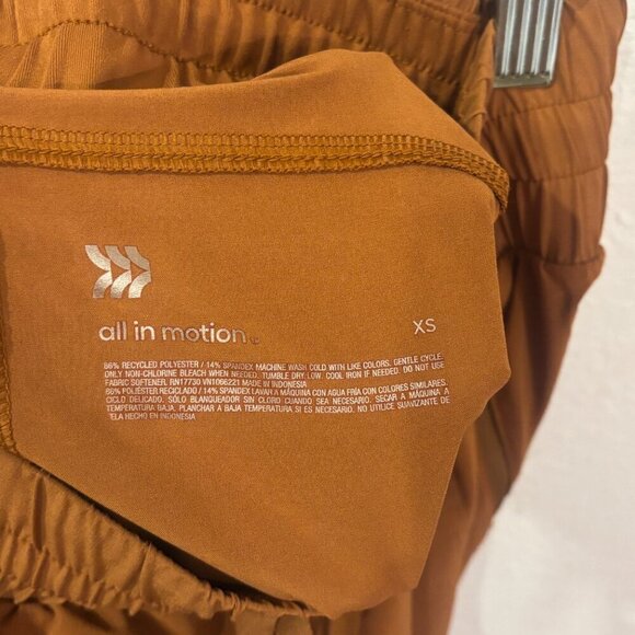 All in Motion High Rise Burnt Orange Shorts - Picture 5 of 5